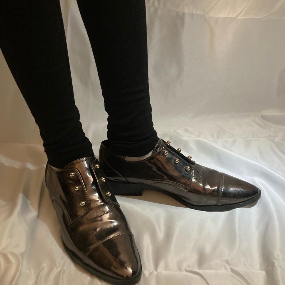 Nine West size 9 gunmetal dress shoes